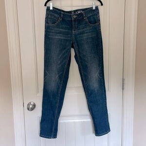 NY & Co Slim Slouch Jeans, Size 4, Medium Wash